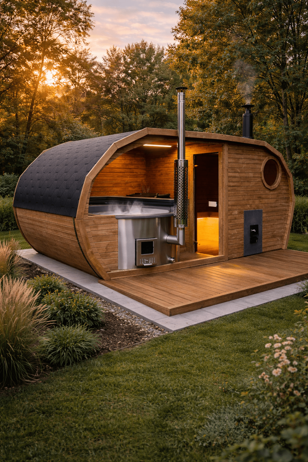 Gartensauna planen – Standort, Fundament und Abstände richtig wählen - PALAZZINA WELLNESS