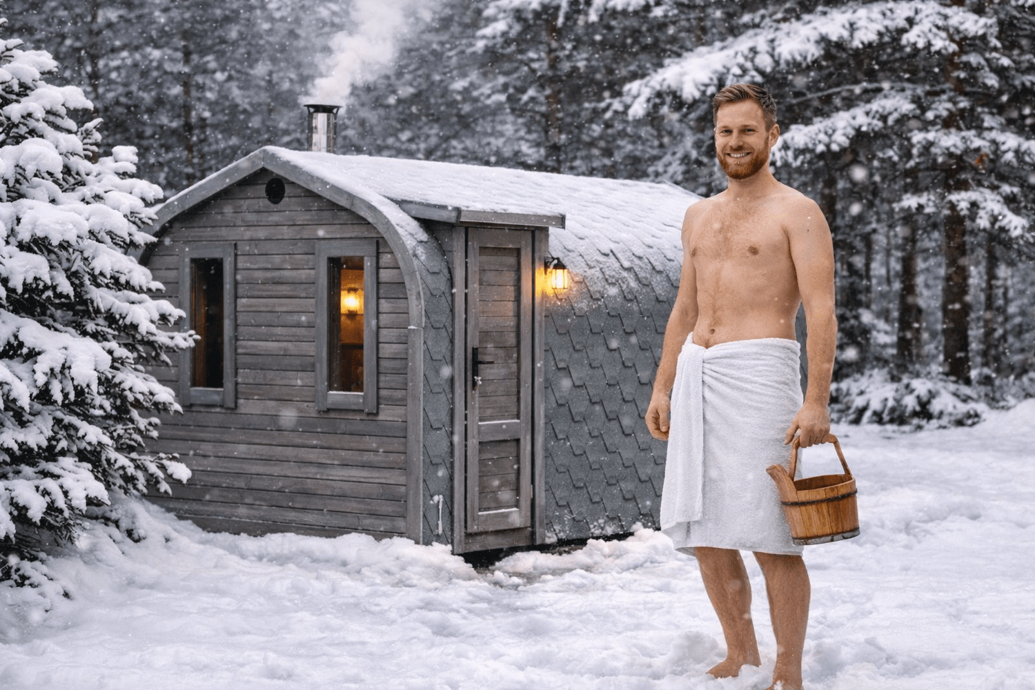 Outdoor Sauna im Winter – Warum sich eine Gartensauna gerade in der kalten Jahreszeit lohnt - PALAZZINA WELLNESS
