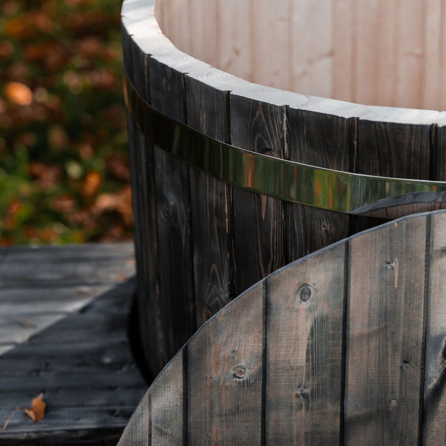 Kaltwasserwanne für eine Person aus Fichtenholz - PALAZZINA WELLNESS