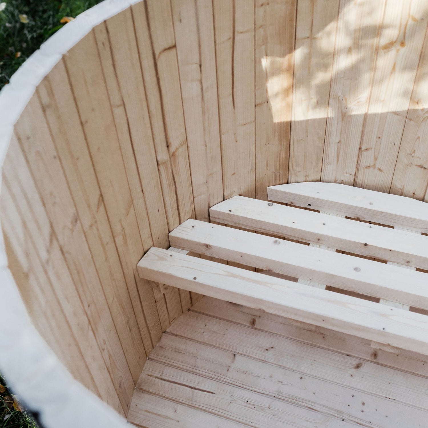 Kaltwasserwanne für eine Person aus Fichtenholz - PALAZZINA WELLNESS