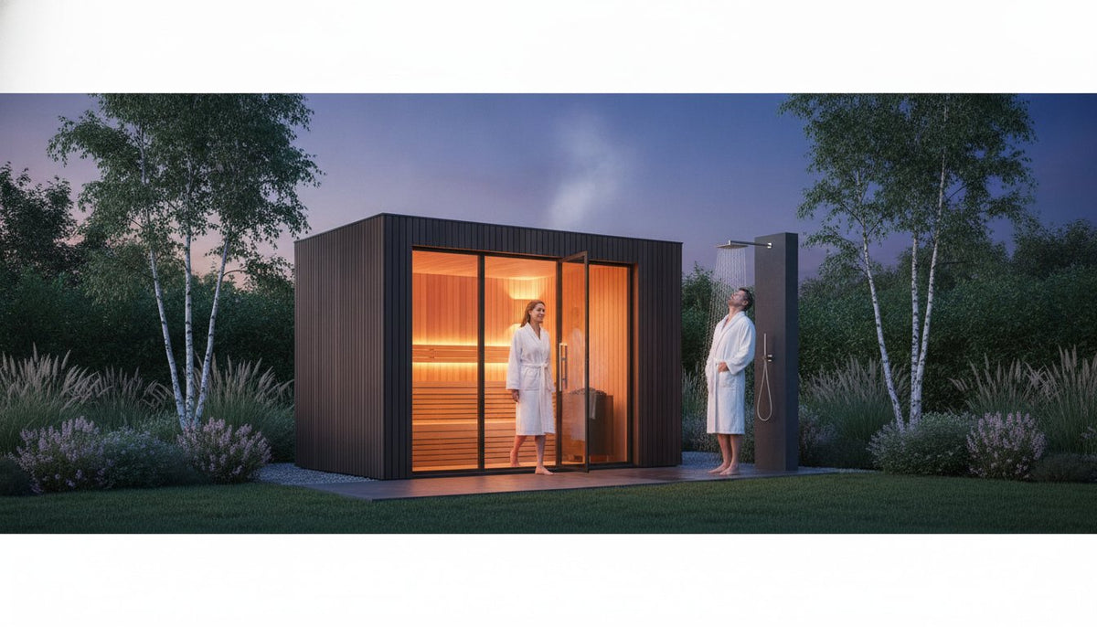 Außensauna mit Dusche kombinieren: Tipps und Planung 2026 - PALAZZINA WELLNESS