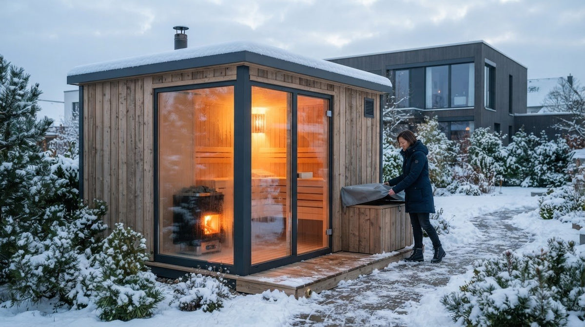 Außensauna winterfest machen: Heizen, lüften und schützen - PALAZZINA WELLNESS