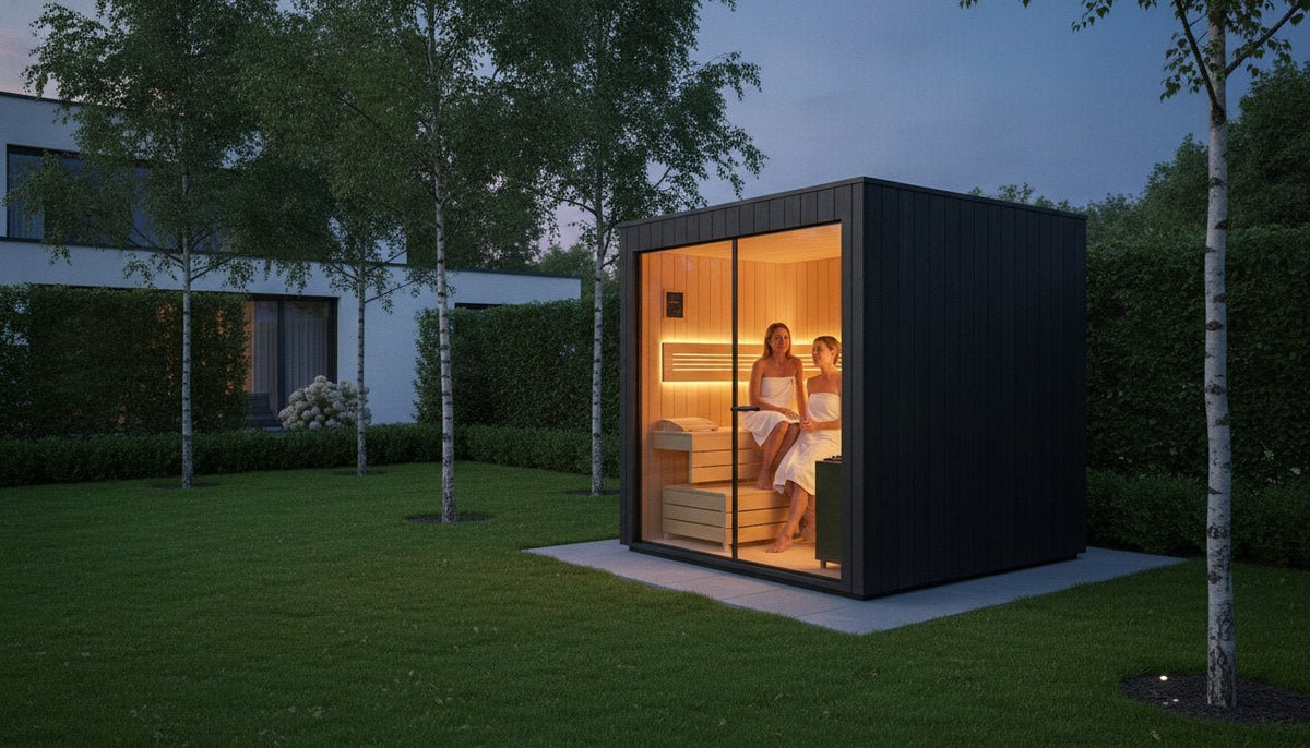 Gartensauna für 2 Personen: Kompakter Luxus für Ihren Rückzugsort - PALAZZINA WELLNESS