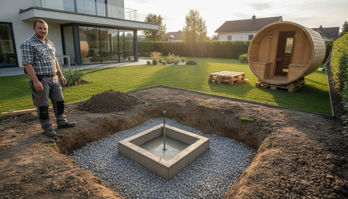 Gartensauna Fundament: Die perfekte Basis für Ihren Outdoor-Wellness-Luxus - PALAZZINA WELLNESS