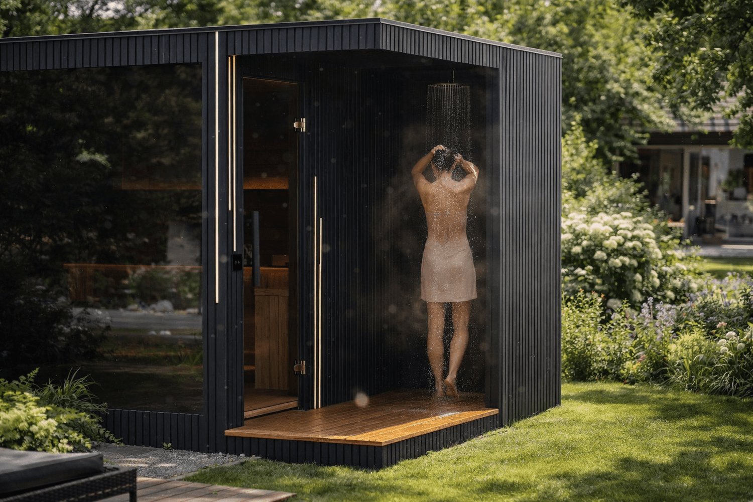 Sauna im Sommer nutzen – Warum eine Gartensauna auch bei warmem Wetter Sinn macht - PALAZZINA WELLNESS