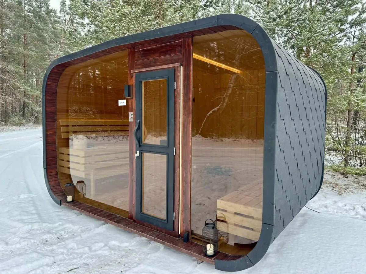 Chalet – Cabin-Sauna mit Panoramafenster - PALAZZINA WELLNESS