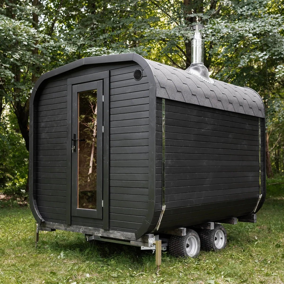 Cube Mobil – Mobile Gartensauna auf Anhänger - PALAZZINA WELLNESS