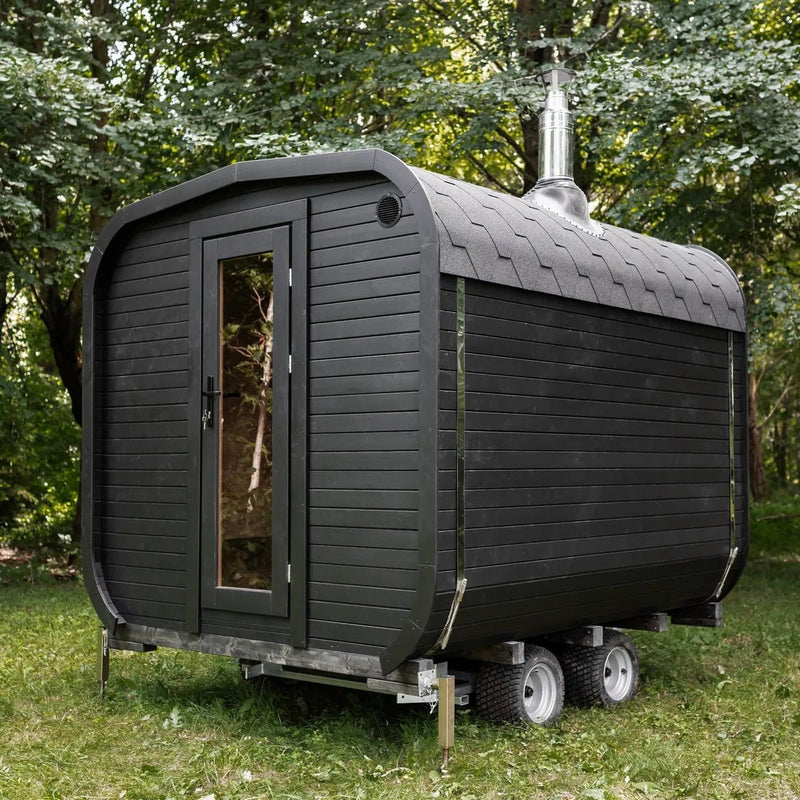 Cube Mobil – Mobile Gartensauna auf Anhänger - PALAZZINA WELLNESS