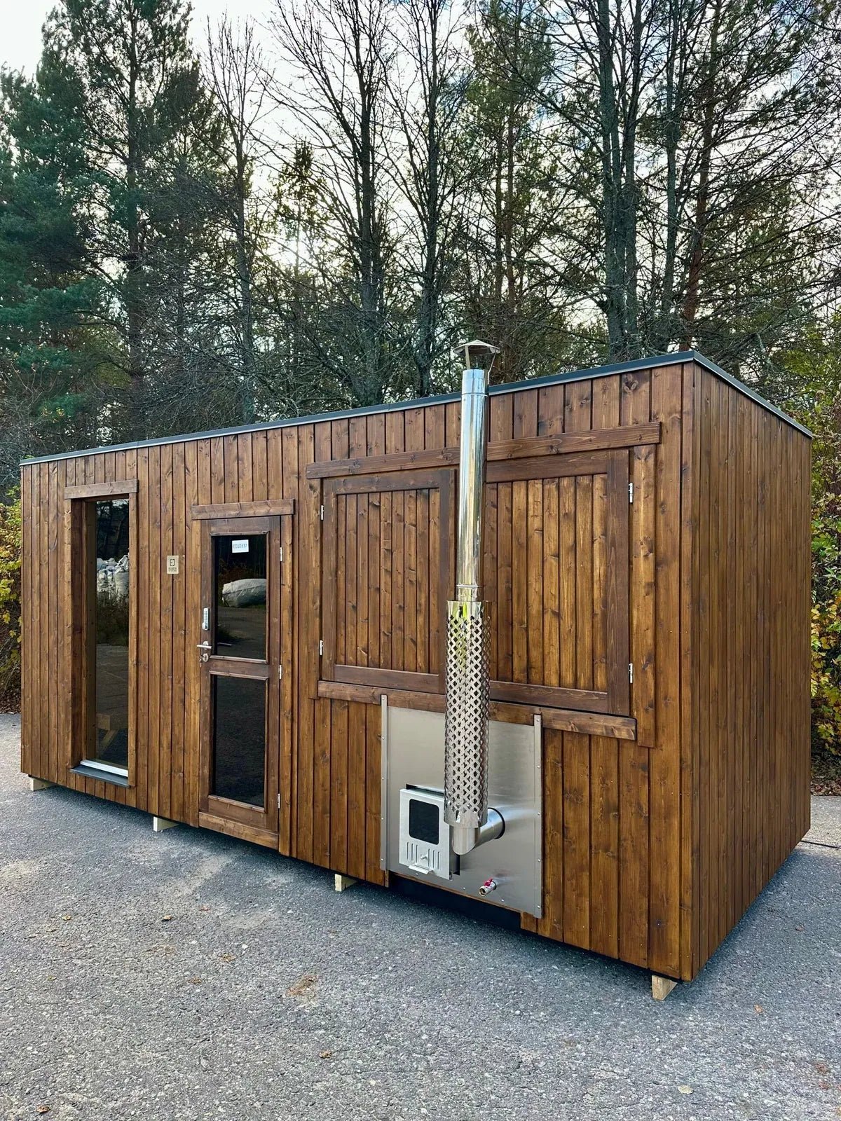 Duo Fjord – Holzrahmen-Sauna mit Whirlpool - PALAZZINA WELLNESS