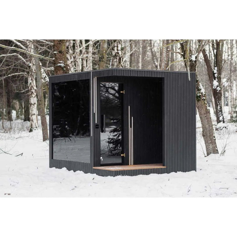 Ebon – Gartensauna mit Dusche - PALAZZINA WELLNESS