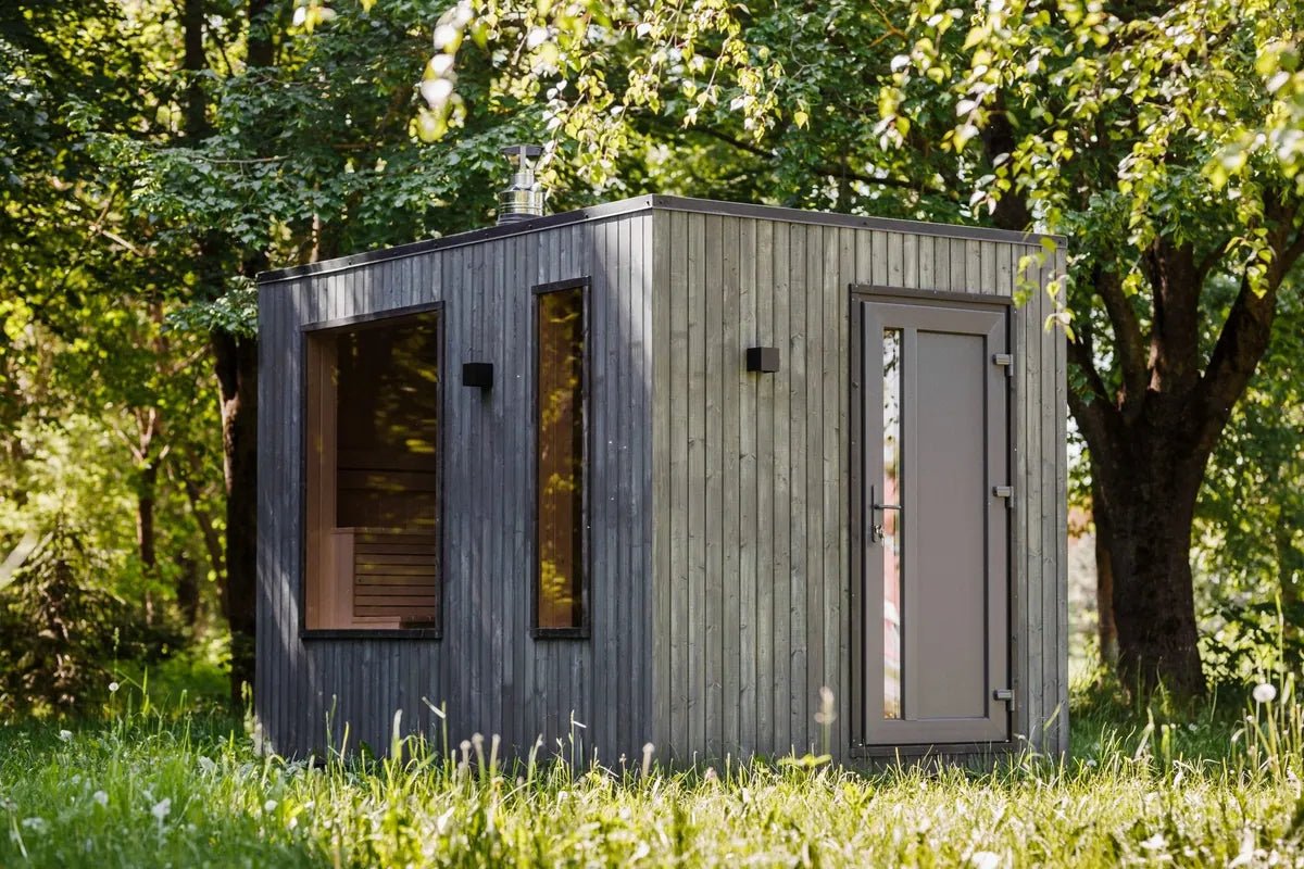 Lindholz Compact – Gartensauna mit Vorraum - PALAZZINA WELLNESS