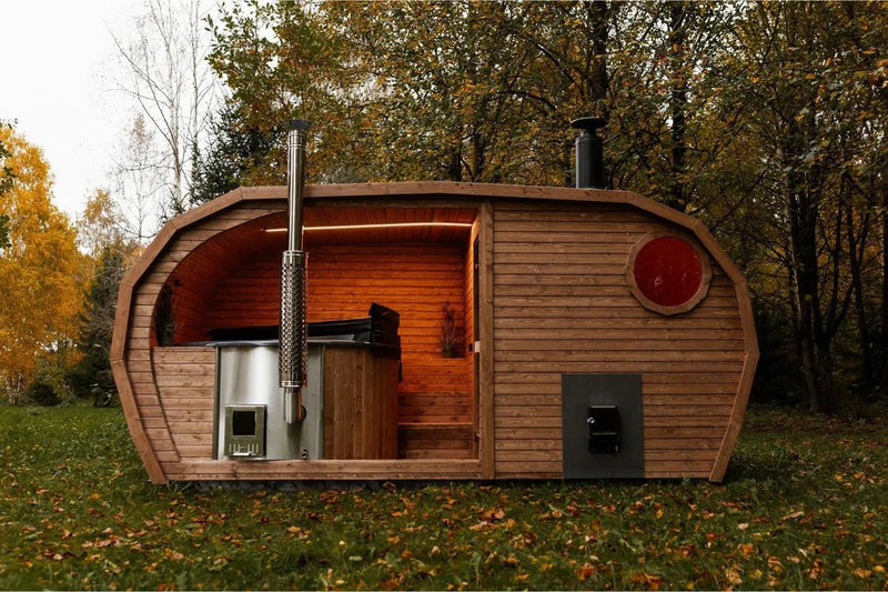Luxe Spa Oasis – Sauna mit Hot Tub - PALAZZINA WELLNESS