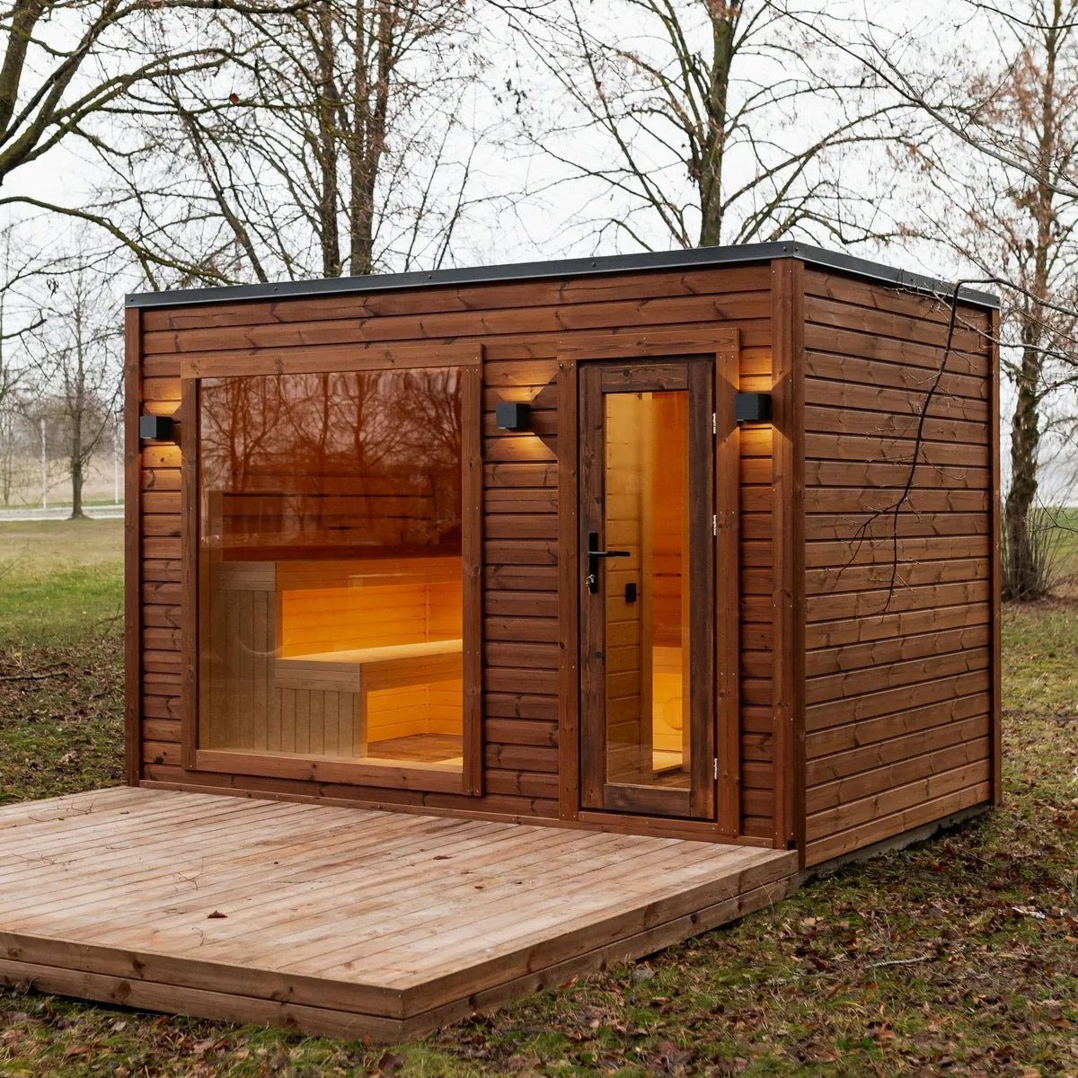 Nova Patio – Rahmensauna mit Terrasse - PALAZZINA WELLNESS