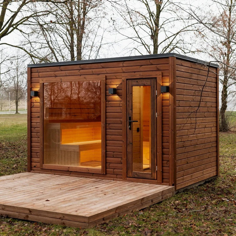 Nova Patio – Rahmensauna mit Terrasse - PALAZZINA WELLNESS