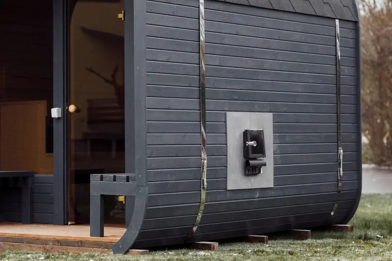 Cube Terrasse – Cube-Gartensauna mit Terrasse