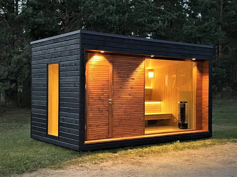 Fjord – Holzrahmen-Sauna mit Lounge