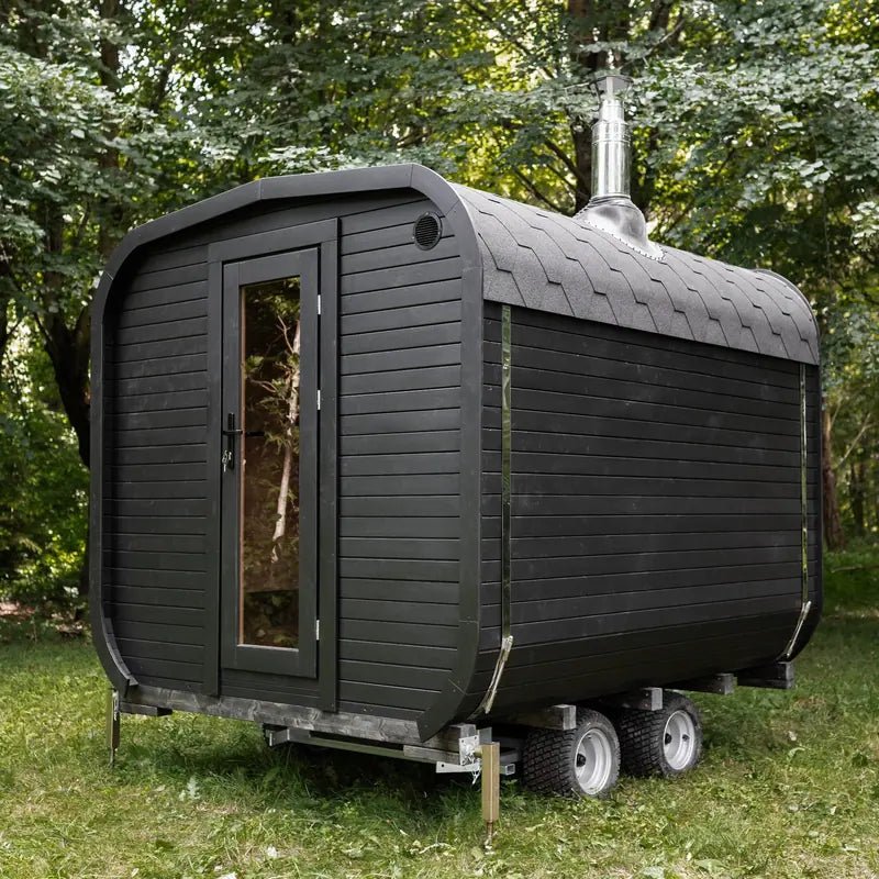 Cube Mobil – Mobile garden sauna on trailer
