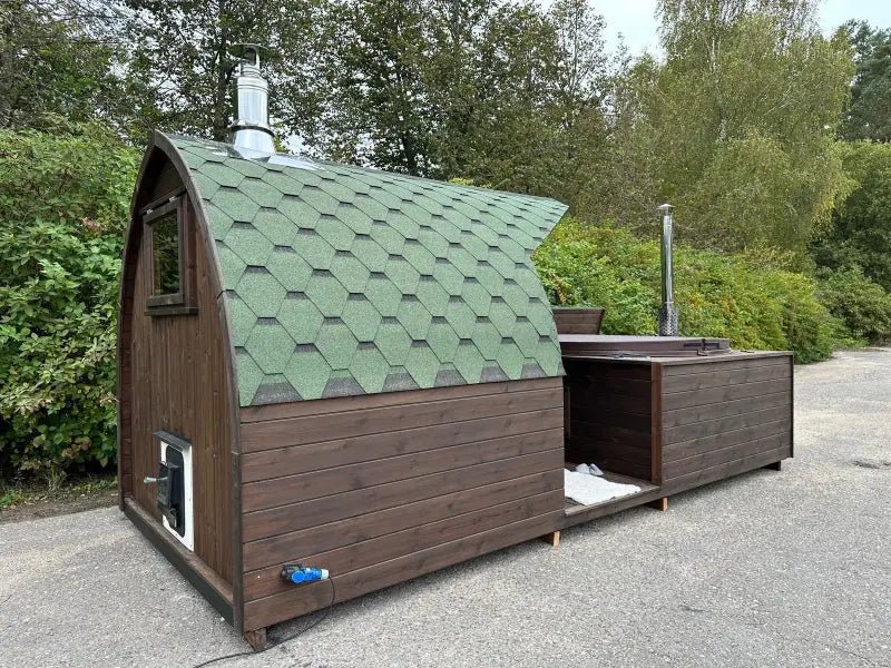 Duo Delta – Igloo sauna with hot tub